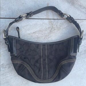 Coach Black Signature Shoulder Bag